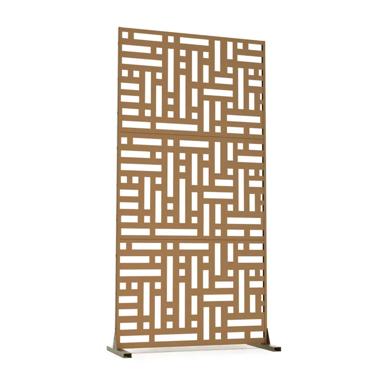 Tabique Bernalda con diseño atractivo acero 180x90x40cm - Marrón [casa.pro]