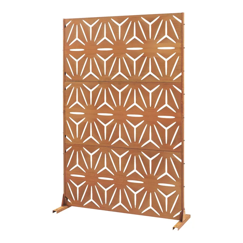 Tabique Kilsturd acero corten 180x120x40 cm - Marrón óxido [casa.pro]