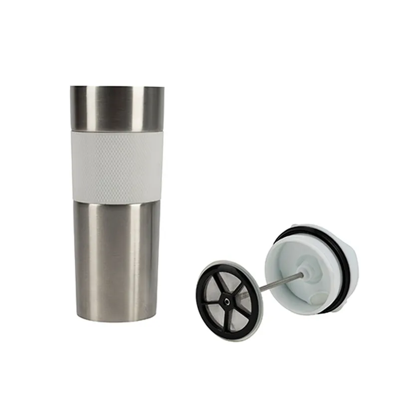 Taza de Acero Inoxidable Bergner Coffe & Tea Lovers 460 ml - Cocina