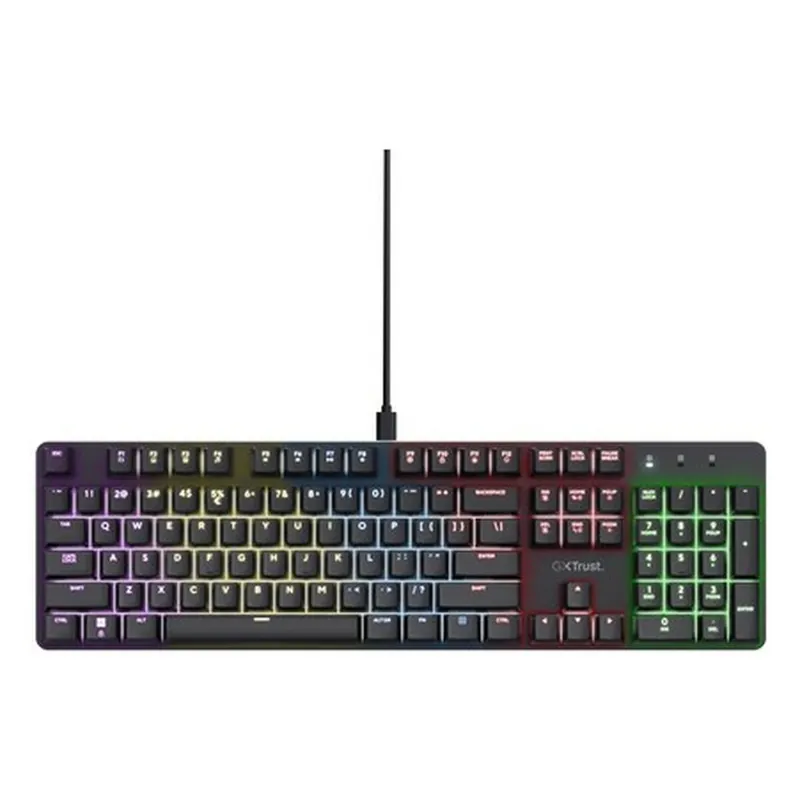 Teclado Gaming Trust GXT 871 Zora Negro Multicolor QWERTY Qwerty US - Electrónica