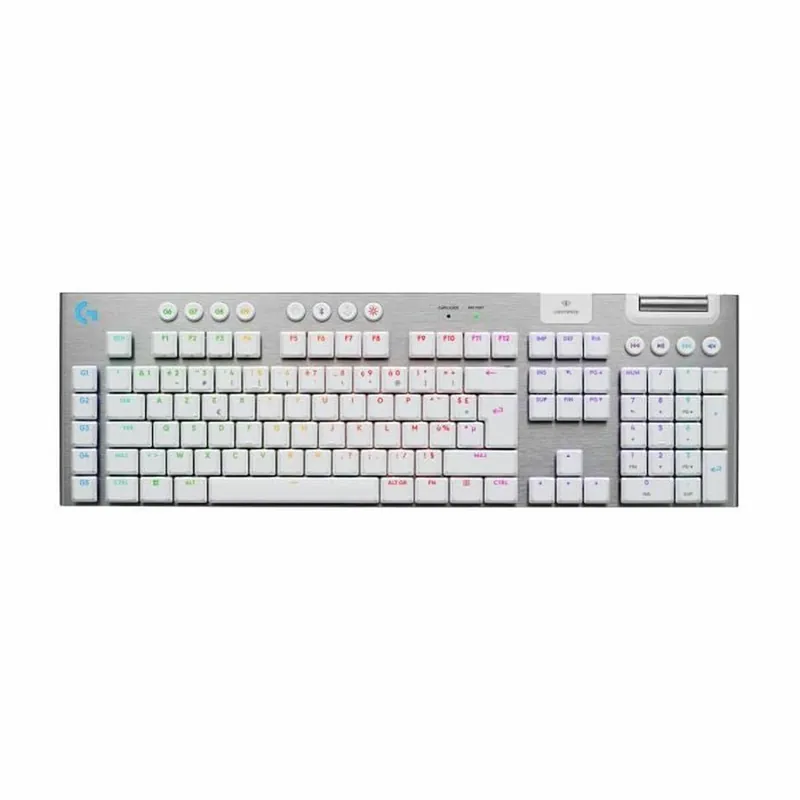 Teclado Inalámbrico Logitech G915 X Blanco AZERTY - Electrónica