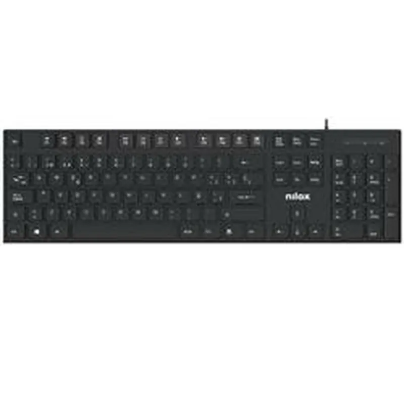 Teclado Nilox NXKBE000012 Negro Qwerty Español - Electrónica