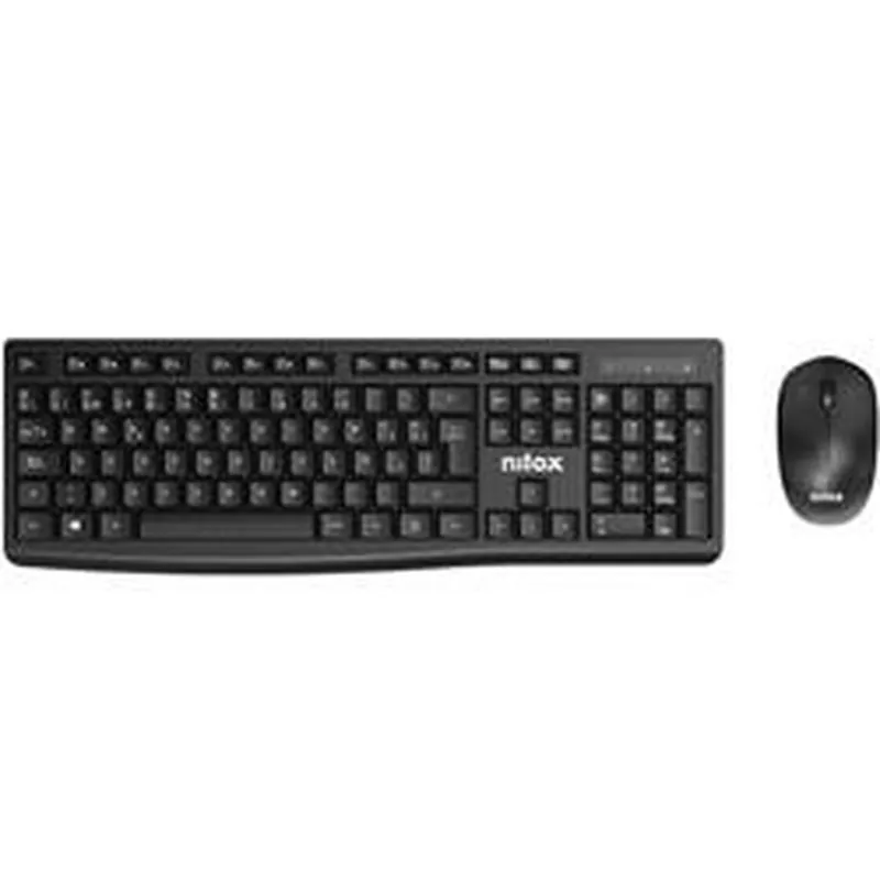 Teclado y Ratón Nilox NXKMWE012 Negro Qwerty Español - Electrónica