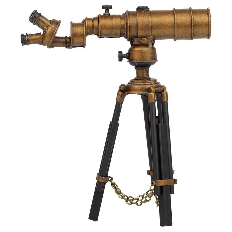 Telescopio de metal marrón 20x11.5x23.5 - Decoración
