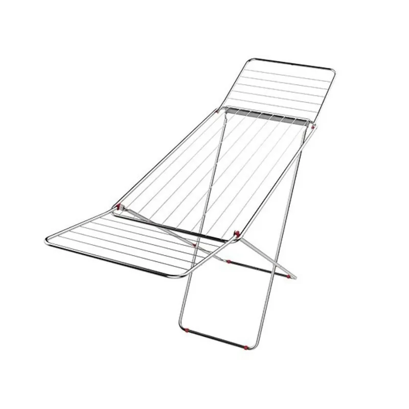 Tendedero plegable con alas abatibles gris 104,5 x181x54,5 cm - Electrodomésticos