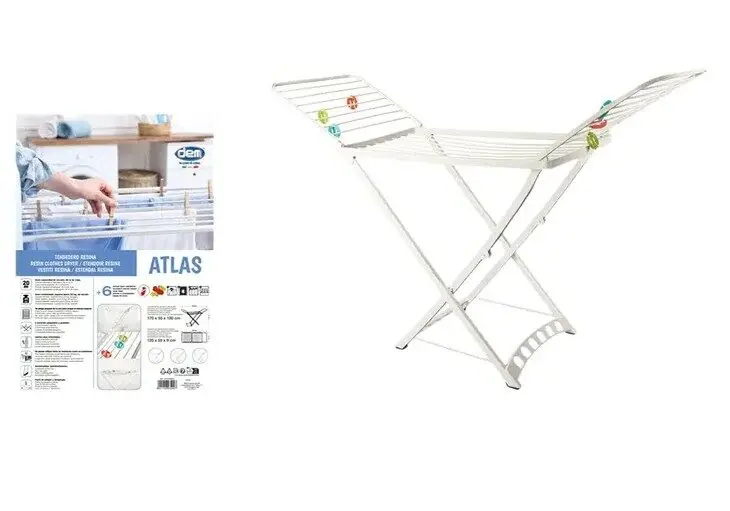 Tendedero plegable DEM ATLAS blanco - Electrodomésticos