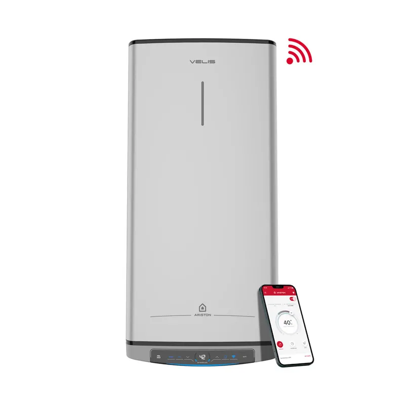 Termo eléctrico inteligente, Ariston, Velis Tech Dry 100L, Multipoisicion, Clase Energetica B - Electrodomésticos