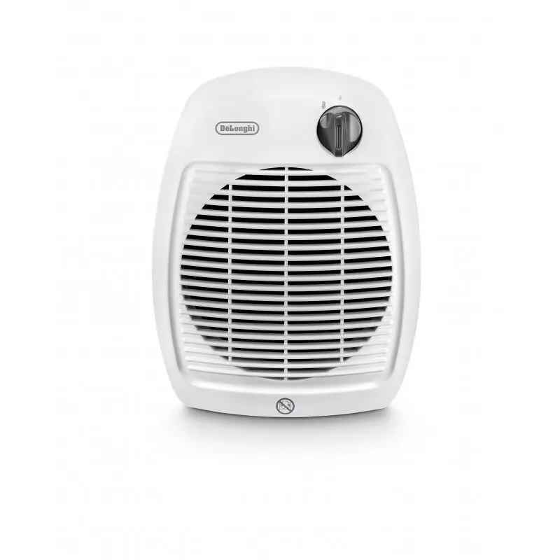 De'Longhi Termoventilador HVA1120. Calefactor Eléctrico Rápido Con Termostato Ideal Baño. Protección Antigoteo IP21. 2000 W - Electrodomésticos