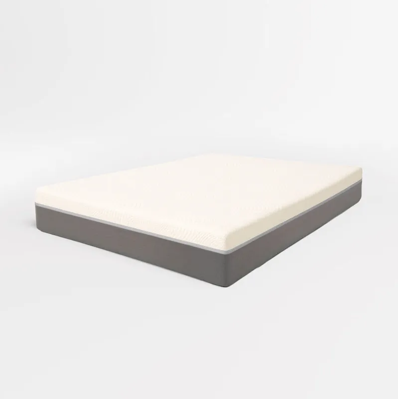 The White Stone Colchón 80x190 Espuma Viscoelástica y Espuma Waterfoam Alto 22 cm | Colchón Ortopédico e Hipoalergénico | Desenfundable y Transpirable - Descanso