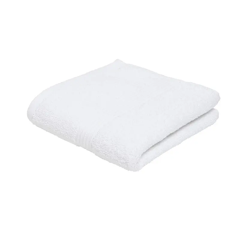 Toalla de 450 gramos de rizo 100% algodón. 50x90cm Blanco - Textil