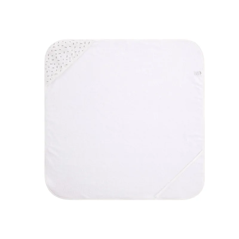 Toalla de baño sin manos y con capucha para Bebés - Algodón 100%, diseño innovador (Grey Atlantis)
