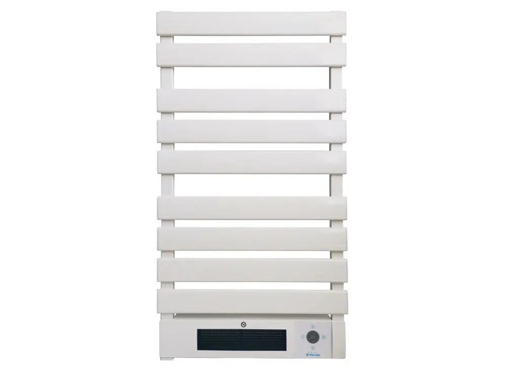 Toallero eléctrico de aluminio de alta calidad y con protección IP24. Actúa como secador de toallas. calentador de prendas y a la vez servirá de apoyo a tu sistema de calefacción. Acabado en blanco. alcanza 500 1500W y ofrece control WIFI y display eléctr - Baño