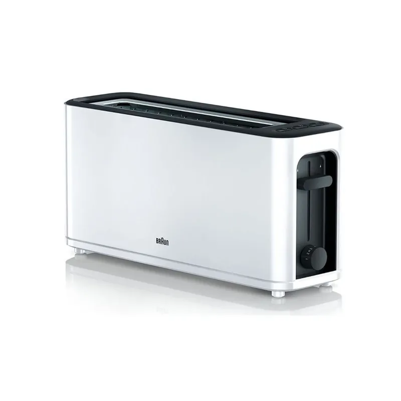 Tostador Braun HT3100WH 1000W ranura ancha blanco - Electrodomésticos