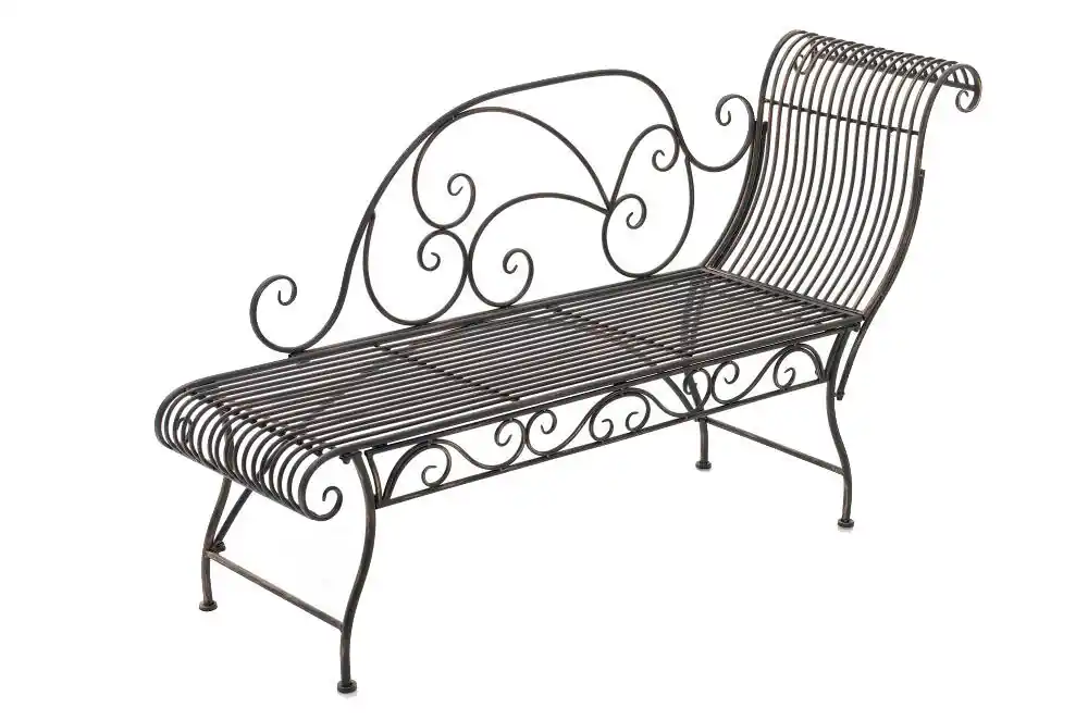 Tumbona de Jardin Karma Metal Bronce 46X156X78 cm - Jardín