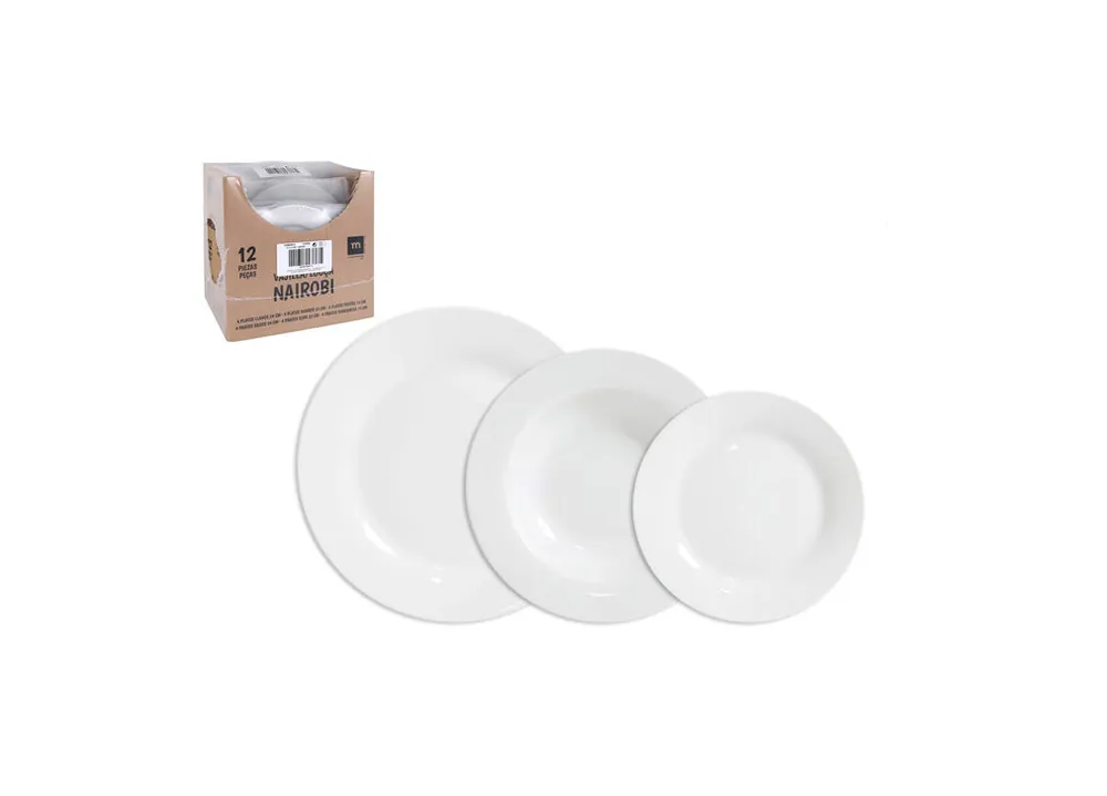 Vajilla modelo NAIROBI de 12 piezas - Cocina