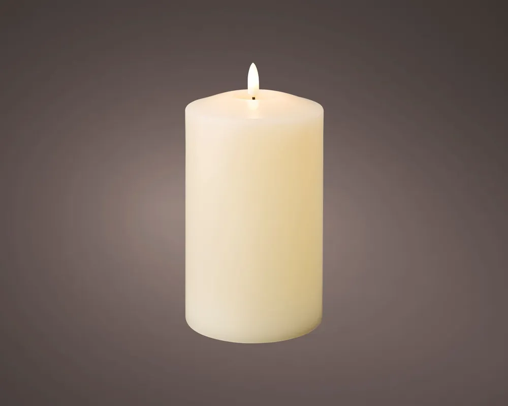 Vela LED dorada 15cm marca LUMINEO - Decoración