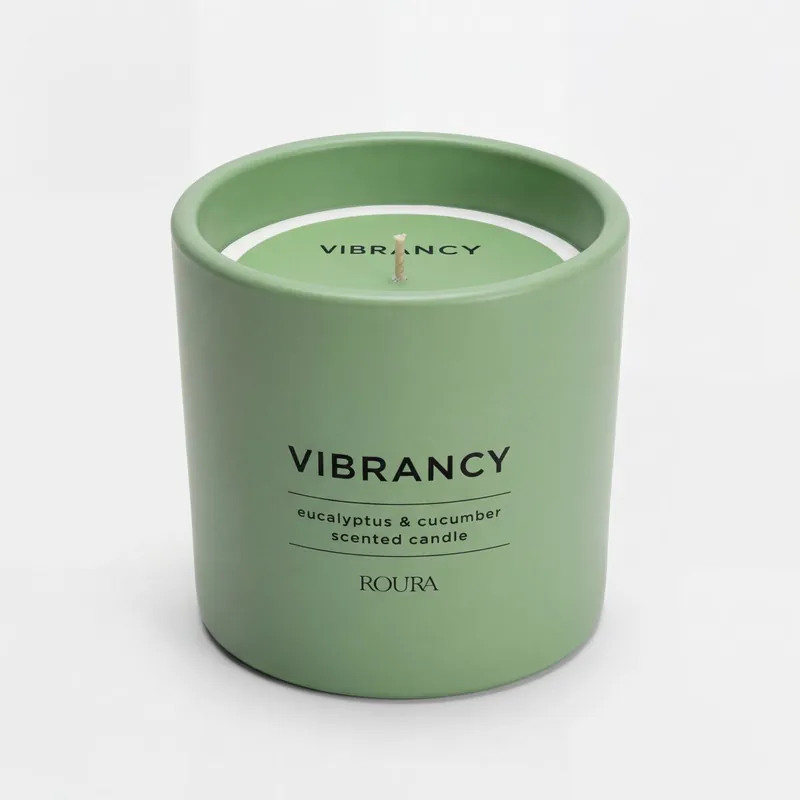 Vela perfumada WELLNESS ecupalipto y cucumber 8,5x9,5cm - Decoración