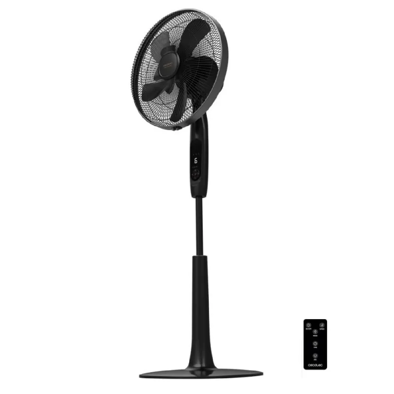 Ventilador de pie Cecotec EnergySilence 1020 ExtremeConnected 60W 10 aspas negro - Electrodomésticos