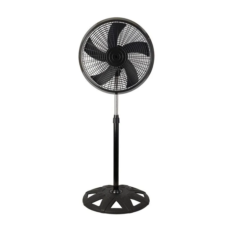 ventilador de pie metal color negro serie agudo 50cm - Electrodomésticos