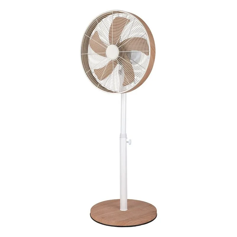 ventilador de pie metal color blanco serie alcañiz 45cm - Electrodomésticos