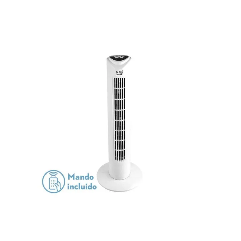 Ventilador de pie metal color blanco serie tuka 25cm - Electrodomésticos