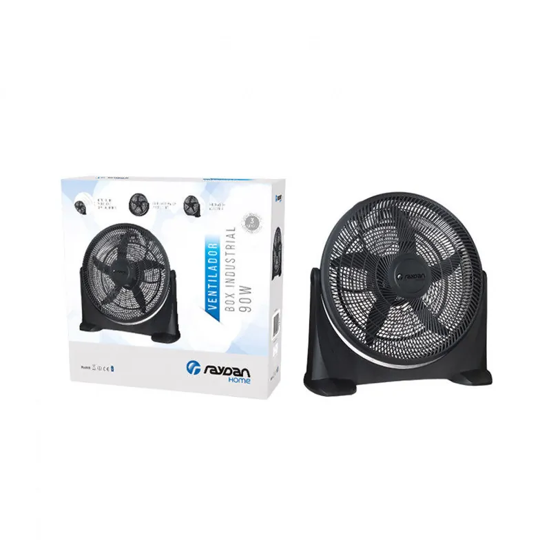 Ventilador de Sobremesa Ø50cm 80W Negro Raydan Home - Electrodomésticos