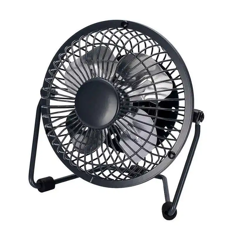 ventilador de sobremesa metal color negro serie bulerias 14cm - Electrodomésticos