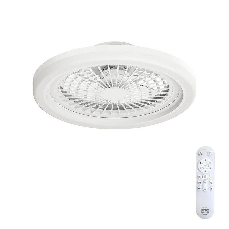 Ventilador de techo 7 aspas ocultas ELEN RGB led 20w 49cm - Electrodomésticos