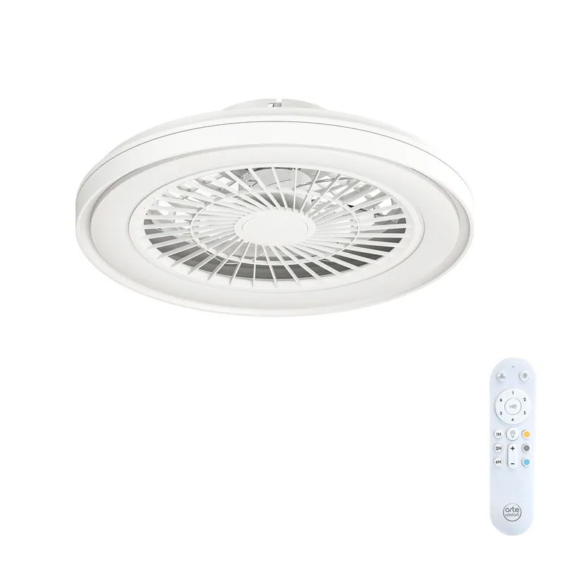 Ventilador de techo 7 aspas ocultas SONOS led 20w 48,6cm - Electrodomésticos