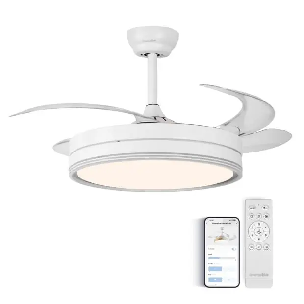 Ventilador de Techo con Aspas Ocultas y WiFi | UNIVERSALBLUE - Electrodomésticos