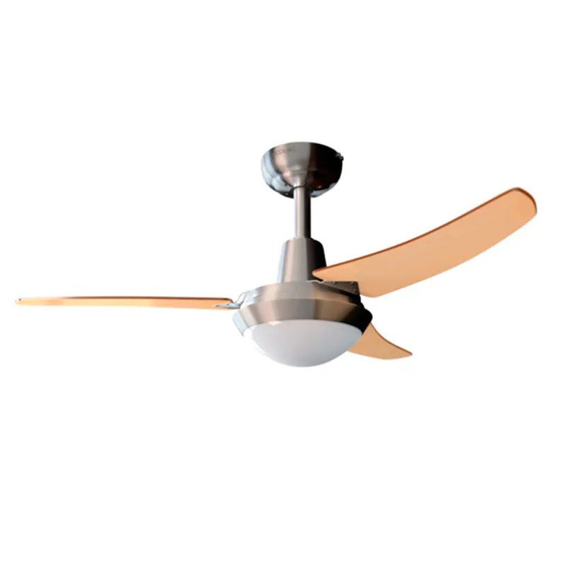 Ventilador de techo EnergySilence Aero 480 con mando 65W 3 velocidades 3 aspas natural/inox - Electrodomésticos