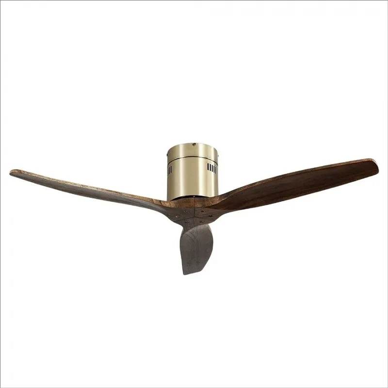 ventilador de techo metal color dorado serie aguilon 132cm - Electrodomésticos