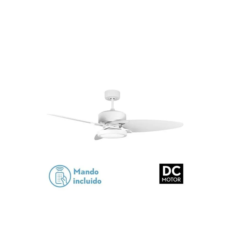 ventilador de techo metal color blanco serie cross 132cm - Electrodomésticos