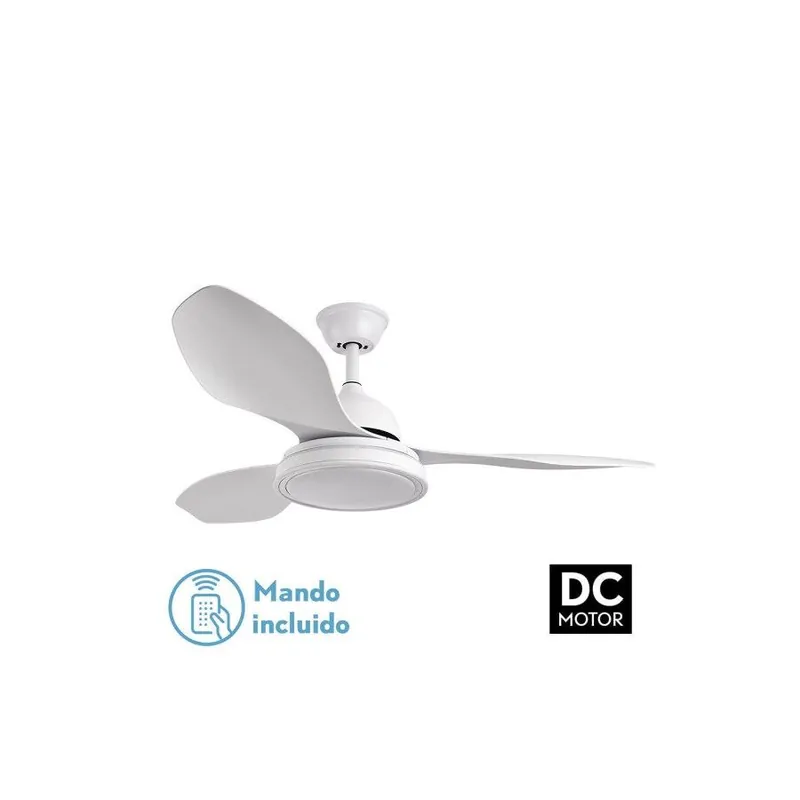 ventilador de techo metal color blanco serie datoo 122cm - Electrodomésticos