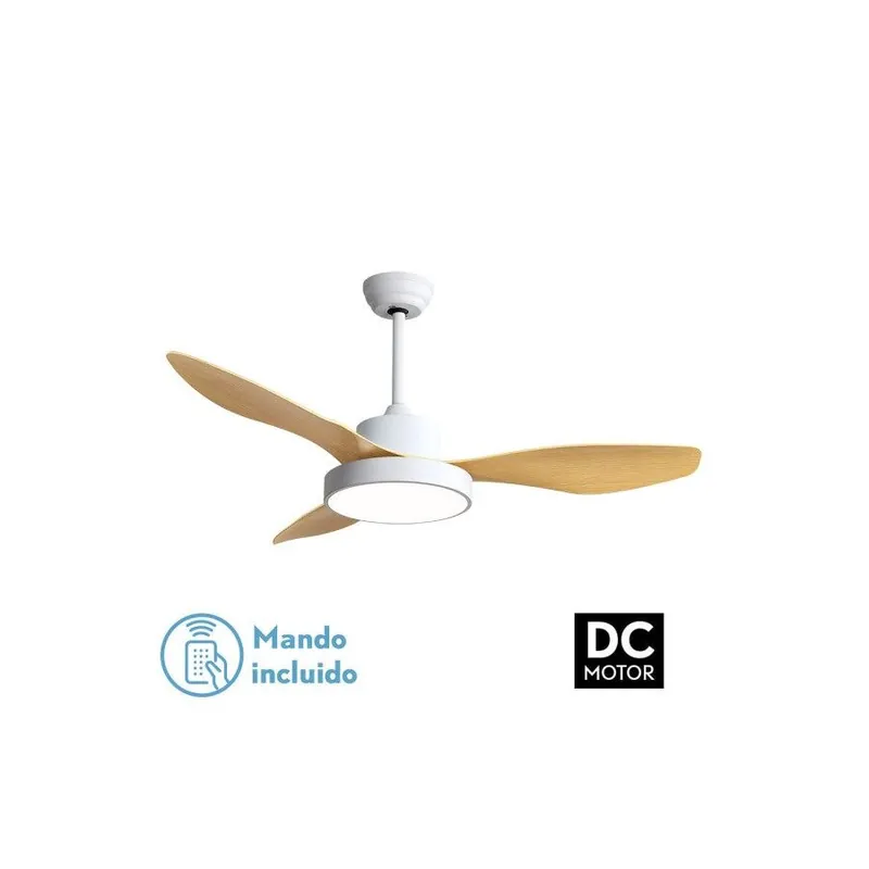 ventilador de techo metal color blanco serie hayate 120cm - Electrodomésticos
