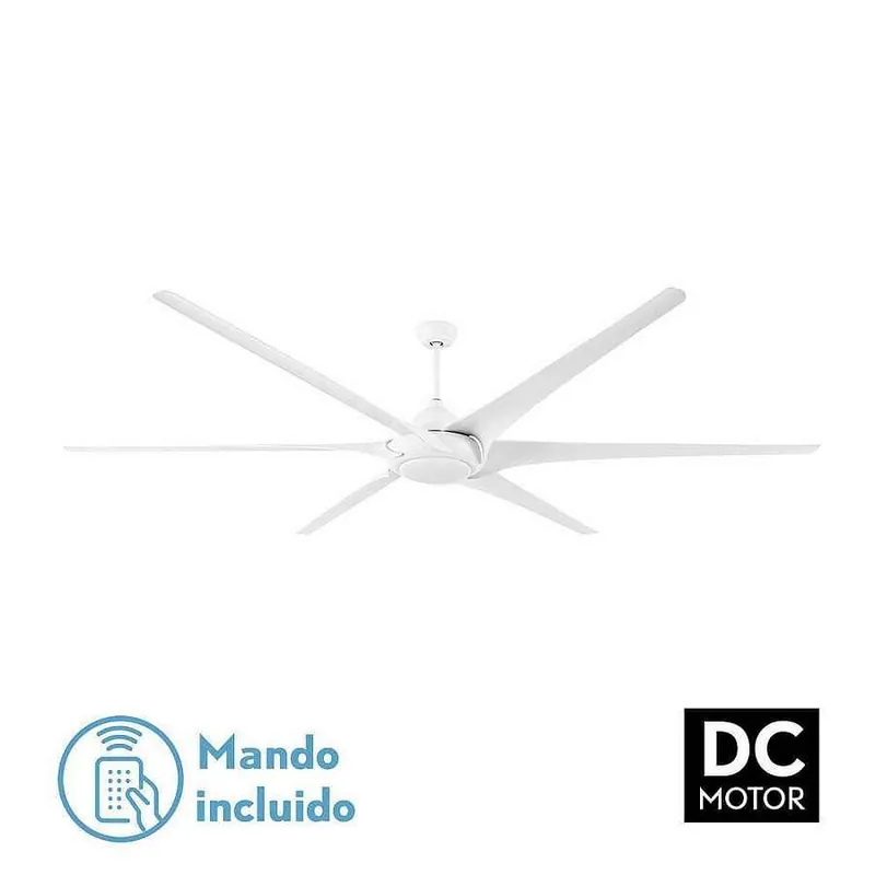 ventilador de techo metal color blanco serie moncayo 254cm - Electrodomésticos