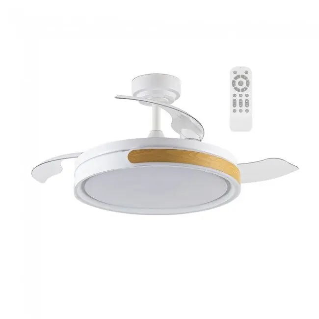 Ventilador LED aspas plegables Nemi CCT Dim 72W marca Wonderlamp - Electrodomésticos