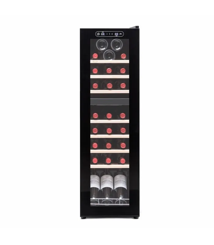 Vinoteca 28 botellas Vinobox 28 PRO2T SLIM Dos zonas de temperatura Compresor - Electrodomésticos