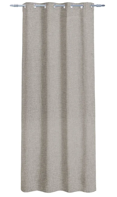 Visillo MIAMI poliéster 140x260cm color gris - Textil