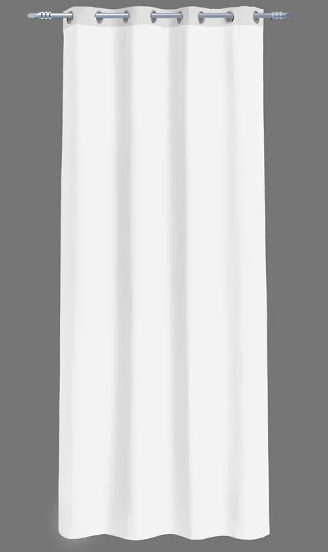 Visillo poliéster GLORIA 135x260cm color blanco - Textil