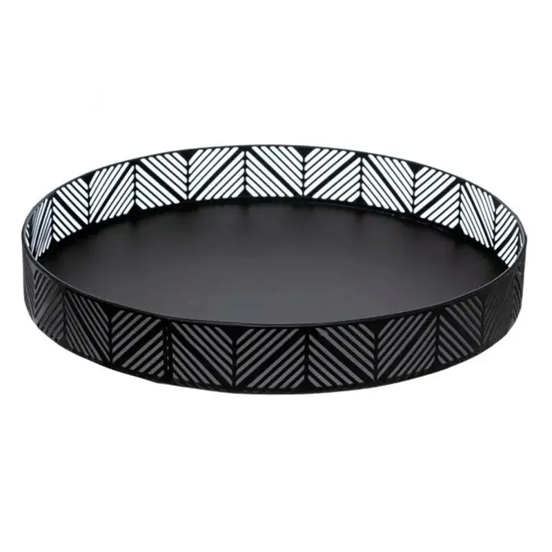 WELL HOME - Bandeja cesto negra 29,5x4,4 cm