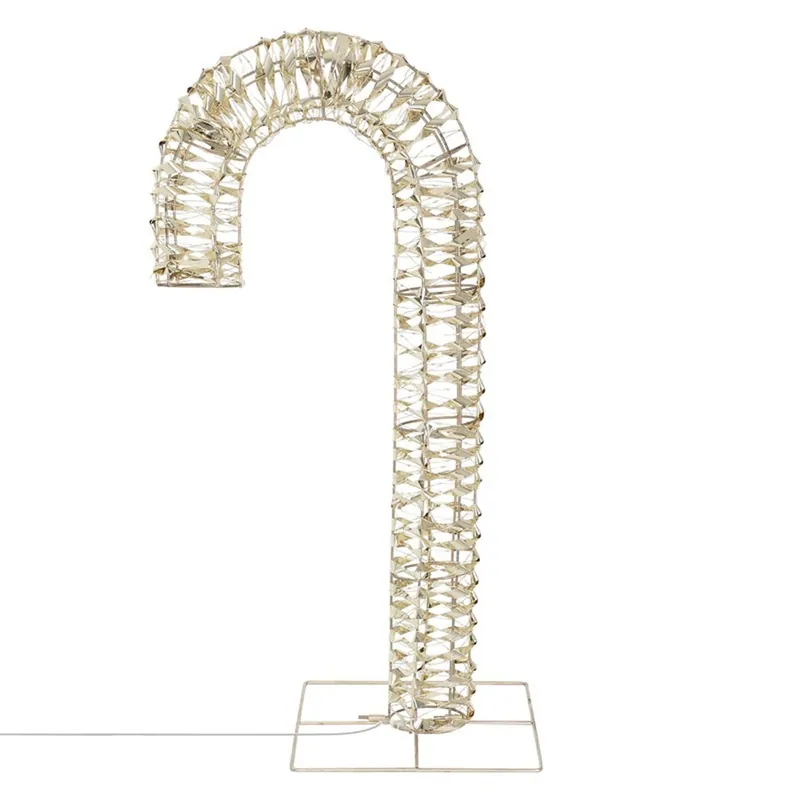 Well Home Bastón de Caramelo Luminoso con 400 micro LED 75x10x34cm - Decoración
