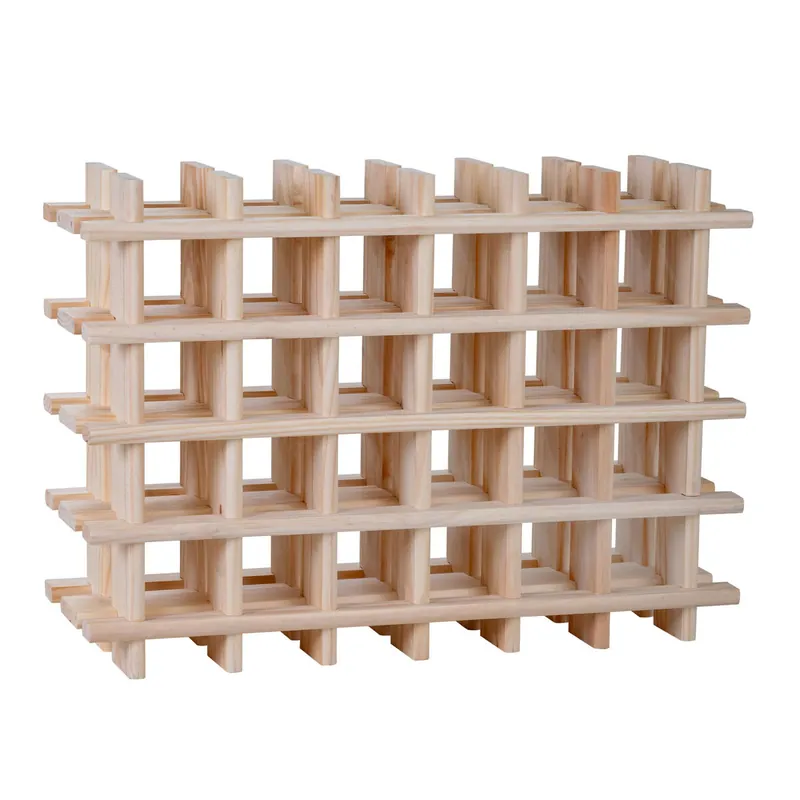 Well Home Botellero modular para 24 Botellas en Madera 75,9x22x54,5cm - Cocina