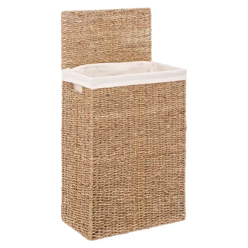 WELL HOME - Cesto contenedor para ropa o la colada, formato rectangular 38 x 22 x 55 cm