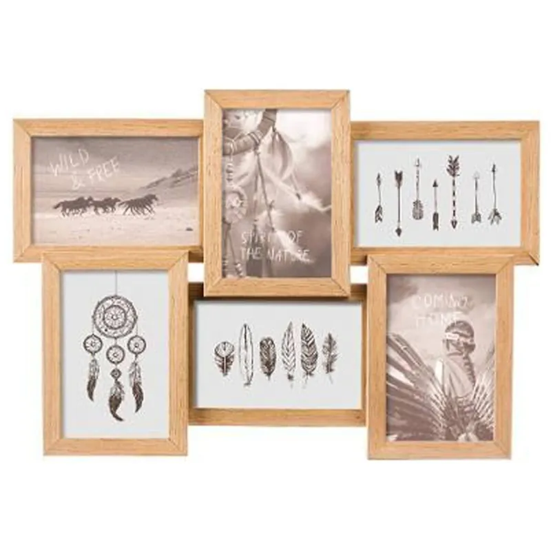 WELL HOME - Conjunto de 6 marcos decorativos Nature 41x3,2x31cm
