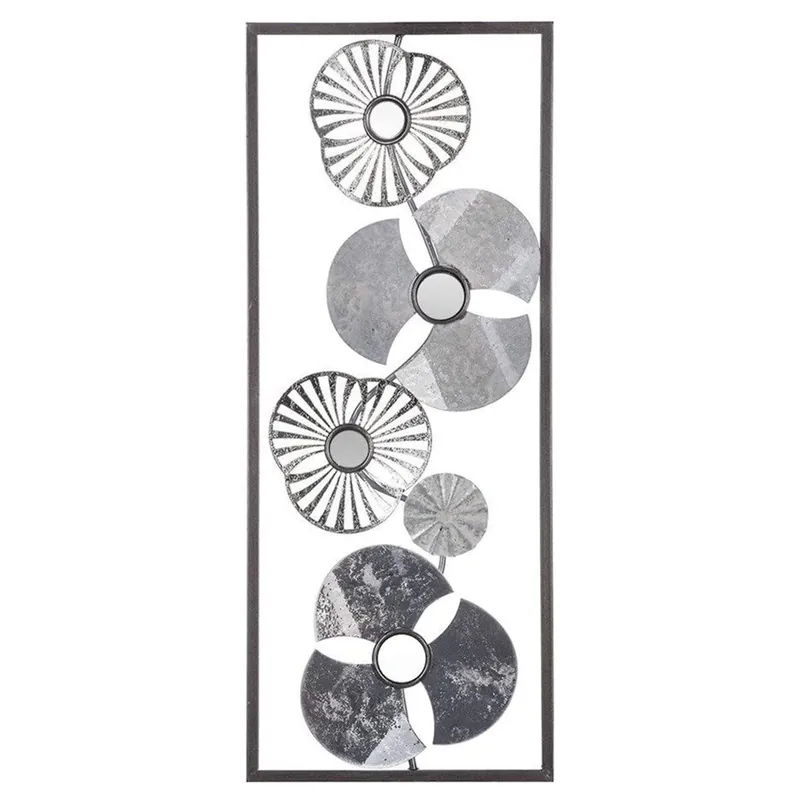 WELL HOME - Decoración de pared de metal con diseño de una flor
