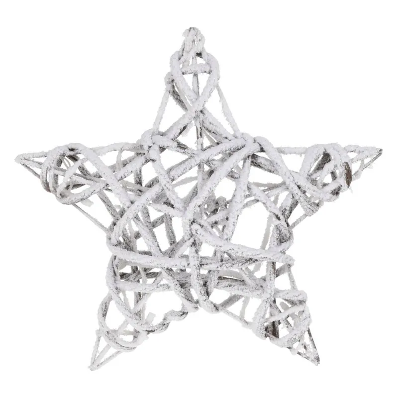 Well Home Estrella Navideña Luminosa con 15 LEDs Blancas cálidas 40x40x10cm - Decoración