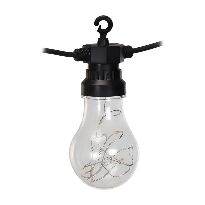 Well Home Guirnalda de 10 Luces LED Blanca Cálida con Temporizador 450cm - Decoración