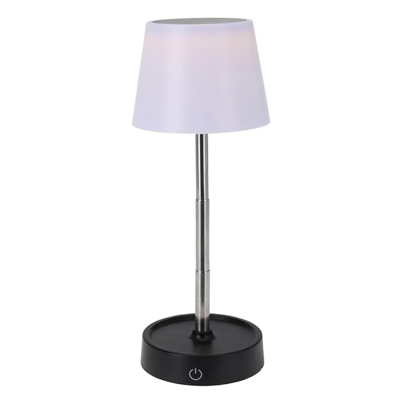 Well Home Lámpara de Mesa Retráctil con Luz LED SMD Blanca Cálida y Atenuación Continua Ø10,6x11,5cm - Decoración
