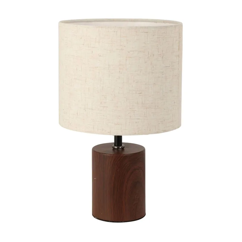 Well Home Lampara de sobremesa con base metálica Ø18x29,5cm - Decoración